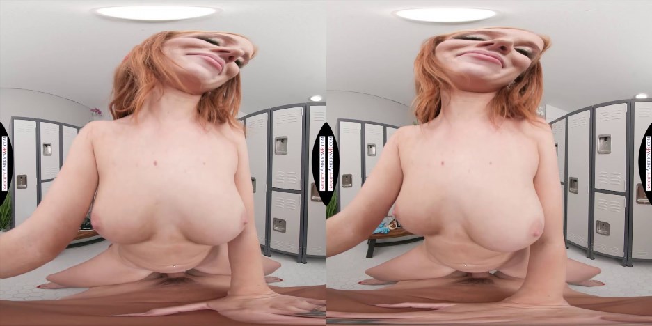 Naughty America VR with Madison Morgan in Redhead neighbor Madison Morgan gets confronted with your hard cock at the gym - VR
